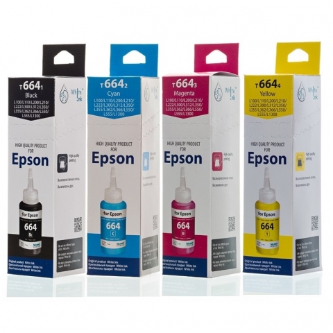 Чернила T6644 аналог Epson L100/ L210 (C13T66444A) Yellow